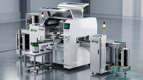 S7040 odd-form insertion machine with inline board handling and component presentation units